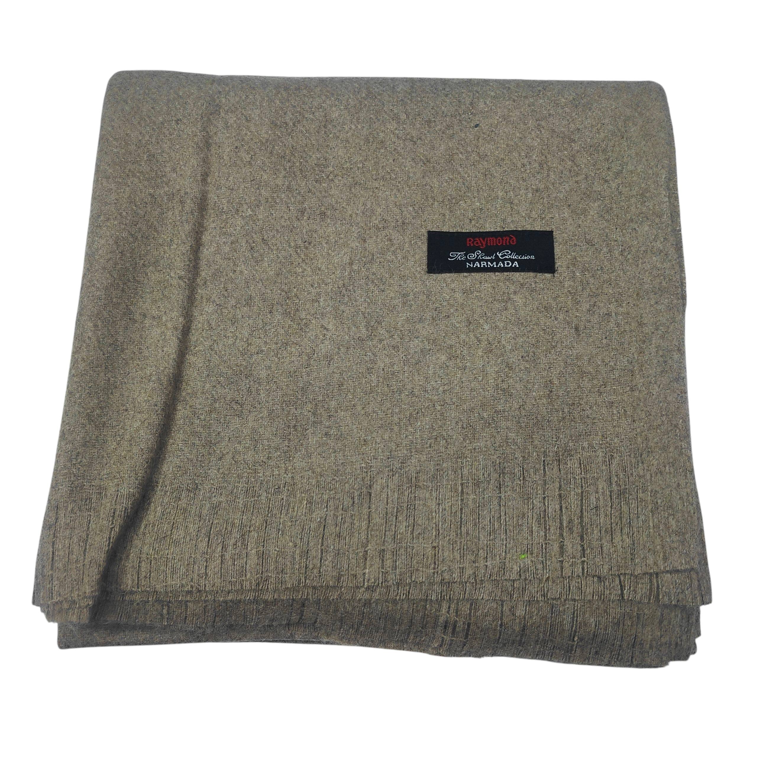 Raymond Woollen Thick Shawl Lohi Narmada Colour Brown